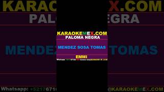 karaoke jenni rivera  paloma negra karaokemex [upl. by Llebasi]