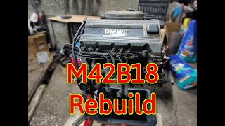 M42B18 Cylinder Head Removal 318is  M42 Rebuild Part 1 [upl. by Aicilak]