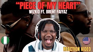 quotReactionquot to  Wizkid  Piece of My Heart Official Video ft Brent Faiyaz [upl. by Ys]