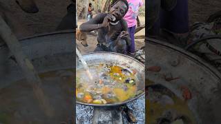 So delicious 😋🍲‼️ See how Hadza cooks their favorite meal today middle of nowhere ‼️😲hadzabetribe [upl. by Rosio]