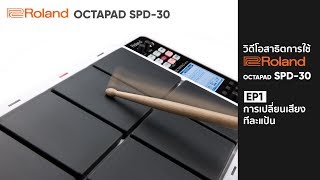 วิธีใช้ Roland OCTAPAD SPD30 EP1 การเปลี่ยนเสียงแต่ละแป้น [upl. by Morley]