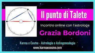 Il Punto di Talete incontro con Grazia Bordoni astrologia [upl. by Adnohsad]