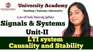 SS37 LTI system Causality and Stability  Causal LTI System [upl. by Cyn711]