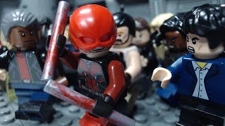 Lego Daredevil Hallway Fight Scene [upl. by Leanatan]