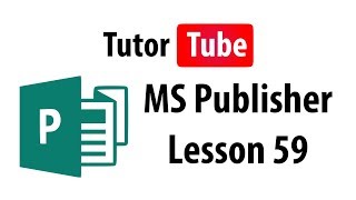 MS Publisher Tutorial  Lesson 59  Inserting Date and Time [upl. by Wiener]