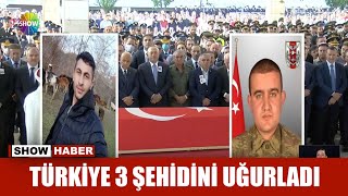 Türkiye 3 şehidini uğurladı [upl. by Adia]