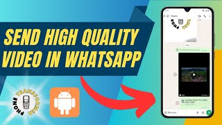 How to Send High Quality Video in WhatsApp [upl. by Ahtiekahs]