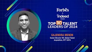 Forbes India and Indeed Present Top 30 Talent Leaders of 2024  Gajendra Menon [upl. by Kym]