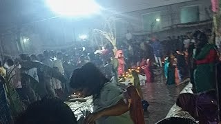 Chhat puja celebration in delhi 🙏🙏🙏🔥🎉 [upl. by Nauht]