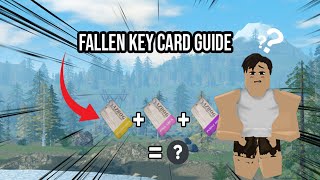 Roblox Fallen Key Card Guide [upl. by Mylor219]