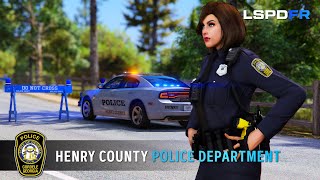 Botched Pursuit of a Stolen Vehicle  Henry County Police  GTA5 LSPDFR [upl. by Adnahsed676]