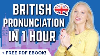 British English Pronunciation in 50 Minutes  ALL 150 words you need  free Pronunciation Ebook [upl. by Ihsar]