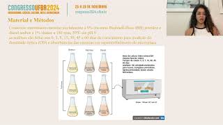 BIOPROSPECÇÃO DE OXIRREDUTASES E HIDROLASES EM CONSÓRCIO MICROBIANO DEGRADADOR DE PETRÓLEO [upl. by Berenice]