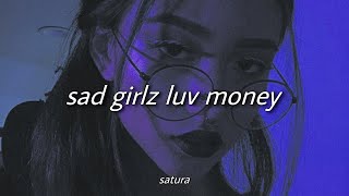 amaarae  sad girlz luv money remix slowed  reverb with lyrics  tiktok song [upl. by Aehtela]