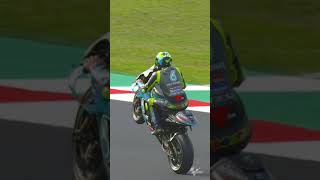 Valentino Rossi  One final wheelie for the home fans  2021 EmiliaRomagnaGP [upl. by Peh]