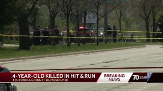 4yearold struck killed in hitandrun in Milwaukee [upl. by Eioj]