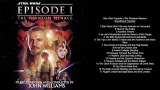 Star Wars Episode I The Phantom Menace Soundtrack Tracklist [upl. by Jenifer703]