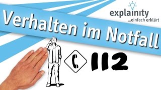 Verhalten im Notfall einfach erklärt explainity® Erklärvideo [upl. by Nuahs343]