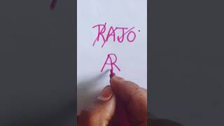 Rajo name logo design shorts viralvideo logo [upl. by Pelpel]