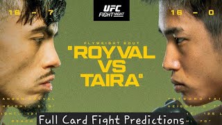 UFC Fight Night Royval vs Taira Full CardFight Predictions [upl. by Constantina]