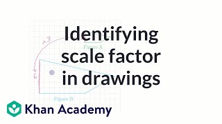 Identifying scale factor in drawings  Geometry  7th grade  Khan Academy [upl. by Ifill]