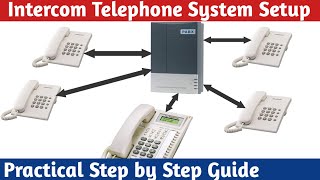 How to install an intercom telephone system  PABX a Practical step by step guide [upl. by Aisemaj104]