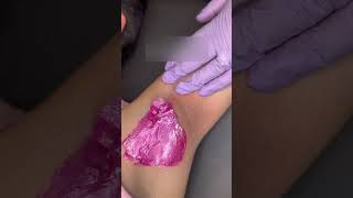 Underarm Waxing Tutorial with Sexy Smooth Tickled Pink Hard Wax  waxxedbyleyla [upl. by Neros]