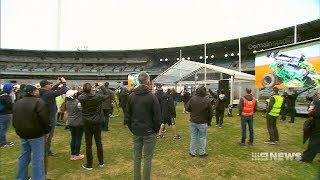 Final Siren at Subiaco Oval  9 News Perth [upl. by Ainoyek]