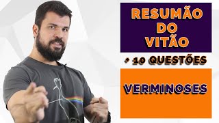 Resumão do Vitão  Parasito  Verminoses  Platelminto e Nematelminto  ENEM  UERJ  FUVEST UNICAMP [upl. by Ruosnam]