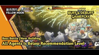 Fellow Moon CN  Boss Battle Near Building Event Using Buff amp Debuff Trick [upl. by Suivatra]