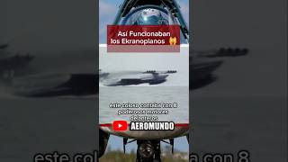 ¿Que es un Ekranoplano 🤨🤔aeronautica rusia ekranoplano aeromundo [upl. by Areik]