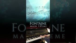 How to play Fontaine theme on piano easy version [upl. by Sivek]