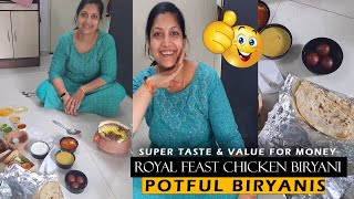 ROYAL FEAST CHICKEN BIRYANI from POTFUL BIRYANIS [upl. by Tnomed497]