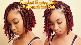 Crochet Passion Twist Asymmetrical Bob Zury One Pack Passion Twist V11 No Maintenance Crochet [upl. by Calderon]