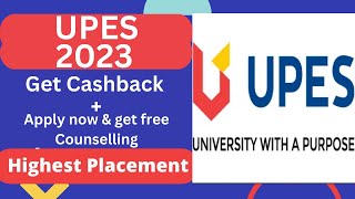 UPES 2023 Application Form  UPES Admission 2023  Highest Scholarship  UPES 2023 Registration [upl. by Lizbeth]