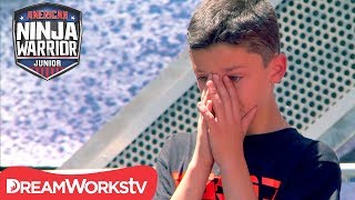 AMERICAN NINJA WARRIOR JUNIOR  A Nervous Start Turns into Epic Win [upl. by Dorrehs710]