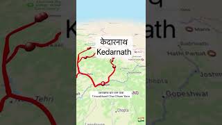 char dham Yatra map [upl. by Yssak]