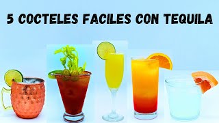 5 Cocteles Faciles Con Tequila [upl. by Pedrotti]