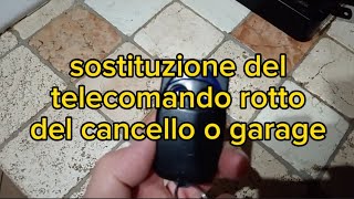 Come sostituire il telecomando di cancello e garage [upl. by Nomis]