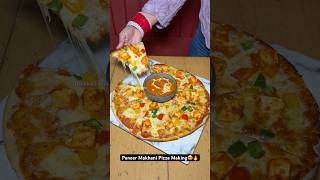 Paneer Makhani Pizza Making😍🔥 Indian Street Food [upl. by Lesig]