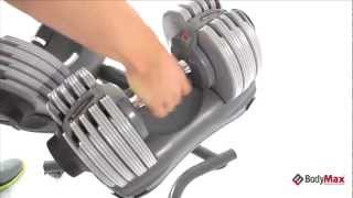 Bodymax 2 x 325Kg Selectabell Dumbbells amp Stand [upl. by Hgielrac]