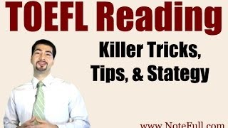 New Killer TOEFL Reading Tricks Tips amp Strategy from NoteFull [upl. by Avat]