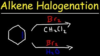 Halogenation of Alkenes amp Halohydrin Formation Reaction Mechanism [upl. by Llig]