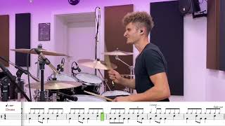 Jennifer Rush  I Come Undone Drum Cover  Drum Sheet [upl. by Cullie548]