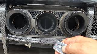 Vacuum Valved exhaust build for Alfa Romeo 4C Spider cold start test [upl. by Venuti]