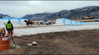 San Juan Skijouring Ridgway Colo today [upl. by Nednyl723]