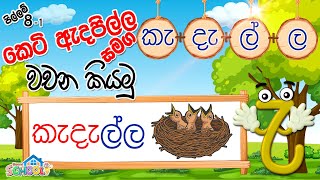 Pillam  Keti Adapilla  කෙටි ඇදපිල්ල සමග වචන කියමු  පිල්ලම් පාඩම 81 [upl. by Jennee316]