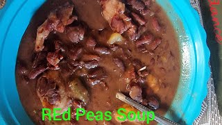 Cooking Red Peas Soup With Cow Foot Pigtail and Chicken Foot [upl. by Eahc]