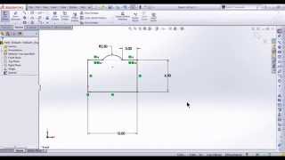 How To Dimension Constrain and Add Relations To A Sketch In Solidworks [upl. by Dodwell624]