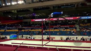 LARDUET Manrique CUB  2018 Artistic Worlds Doha QAT  Qualifications Horizontal Bar [upl. by Hola]